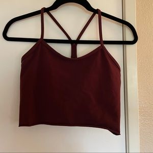 Lululemon’s crop - raw edge